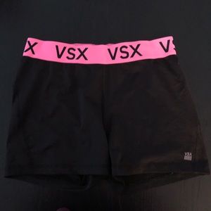 COPY - Victoria’s Secret VSX SPORT Black & Hot Pink Fitness Shorts